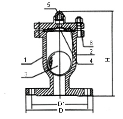 單口排氣閥結構圖